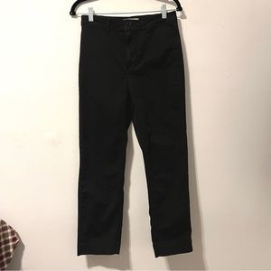 everlane black straight leg ankle pants